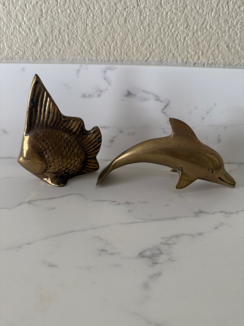 Vintage Brass Decor Nautical Set of 2
